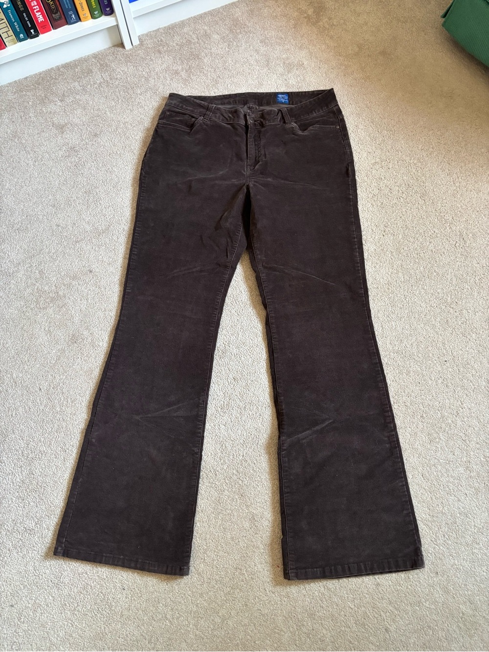 Jockey Brown Corduroy Bootcut Flare Pants Size 14 Vintage Y2K